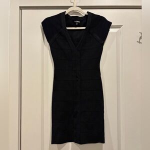 Express Black Bandage Dress Y2K size S